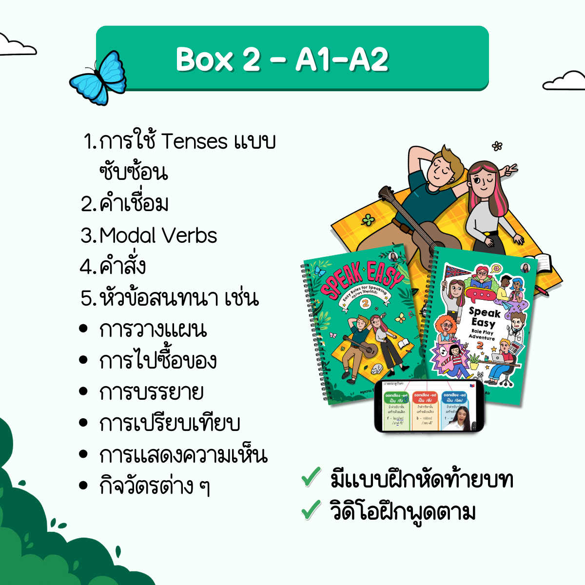 หนังสือ Speak Easy (เซ็ต 2 - ระดับ A1-A2) : สนทนาง่าย ใช้ได้จริง 2